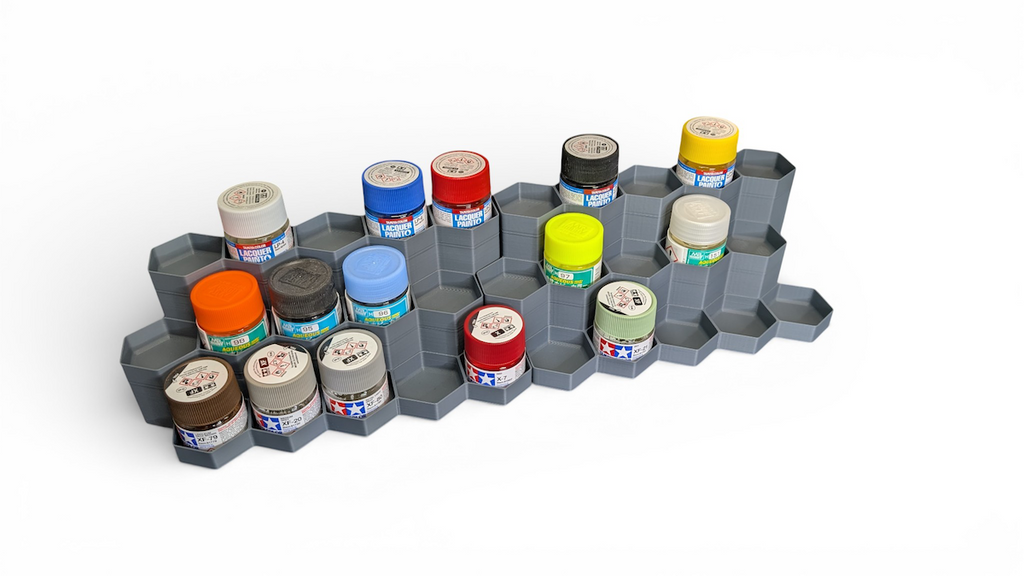 Ultimate Interlocking Paint Station for 10ml pots (Tamiya/Mr Hobby/Lifecolour Paints)