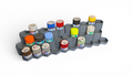 Ultimate Interlocking Paint Station for 10ml pots (Tamiya/Mr Hobby/Lifecolour Paints) BUNDLE x 2