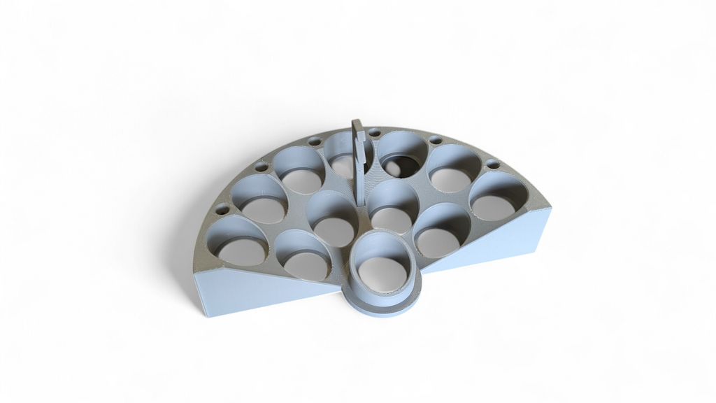 Ultimate Crescent Paint Station for Citadel Paints with Lid Holder