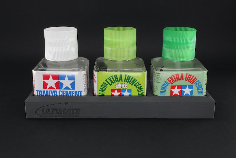 Ultimate Glue Bottle Triple Holder (for Tamiya)