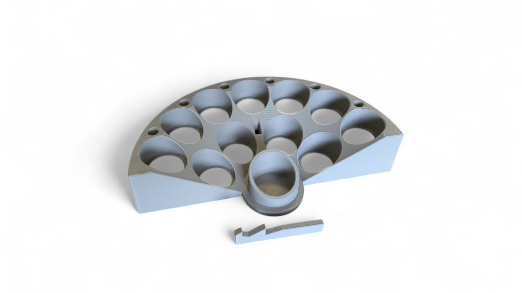 Ultimate Crescent Paint Station for Citadel Paints with Lid Holder