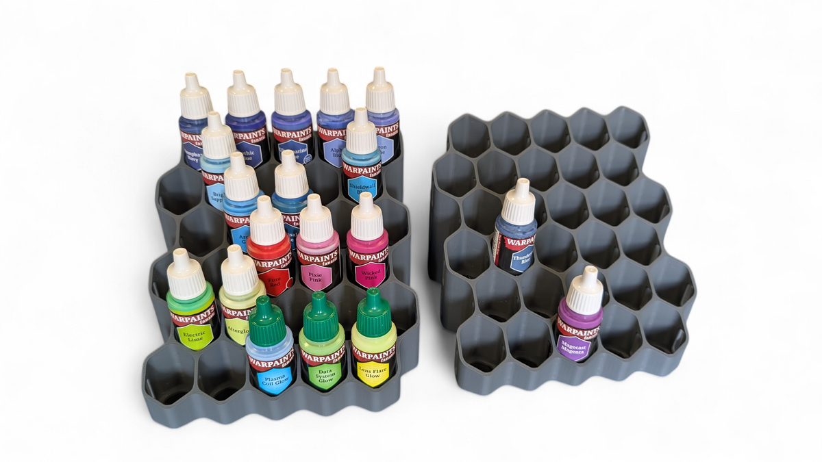 Ultimate Interlocking Paint Station for 18ml Paints (Army Painter/AK/AMMO/Vallejo) BUNDLE x 2